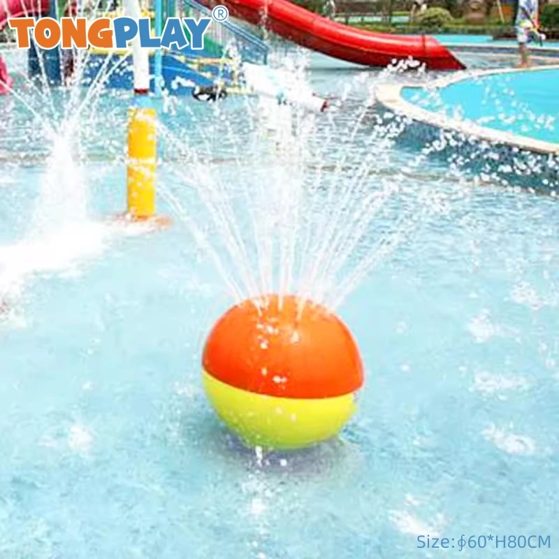 Parque acuático para niños Skits acuáticos Piscina de vidrio de fibra Spherical Equipo de tobogán de agua de los juguetes de aerosol
