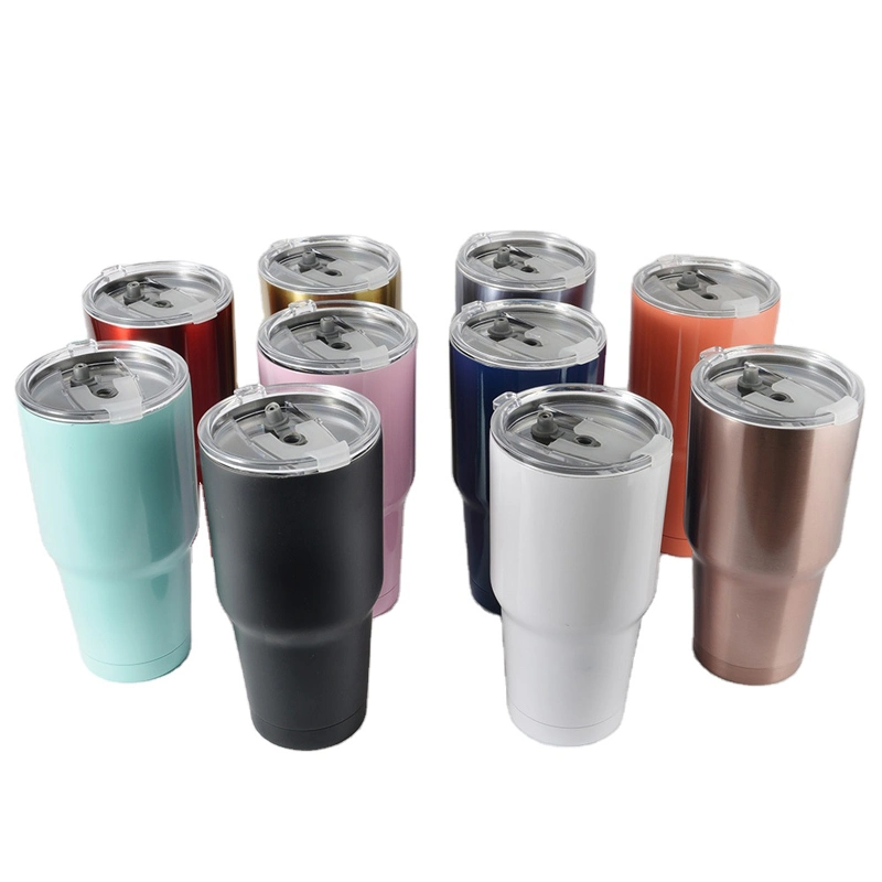 Auto Heizung Reise Becher mit Cover Sublimation Tumblers Doppelwand Vakuumkolben