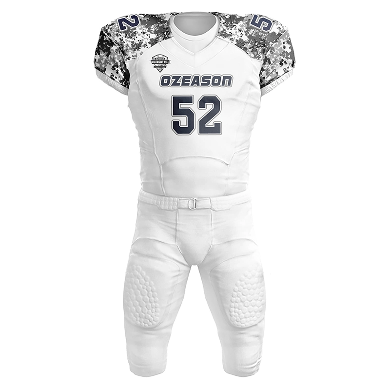 Grossista poliéster Quick Dry American Football Uniform High Quality Blank Camisolas de futebol americano