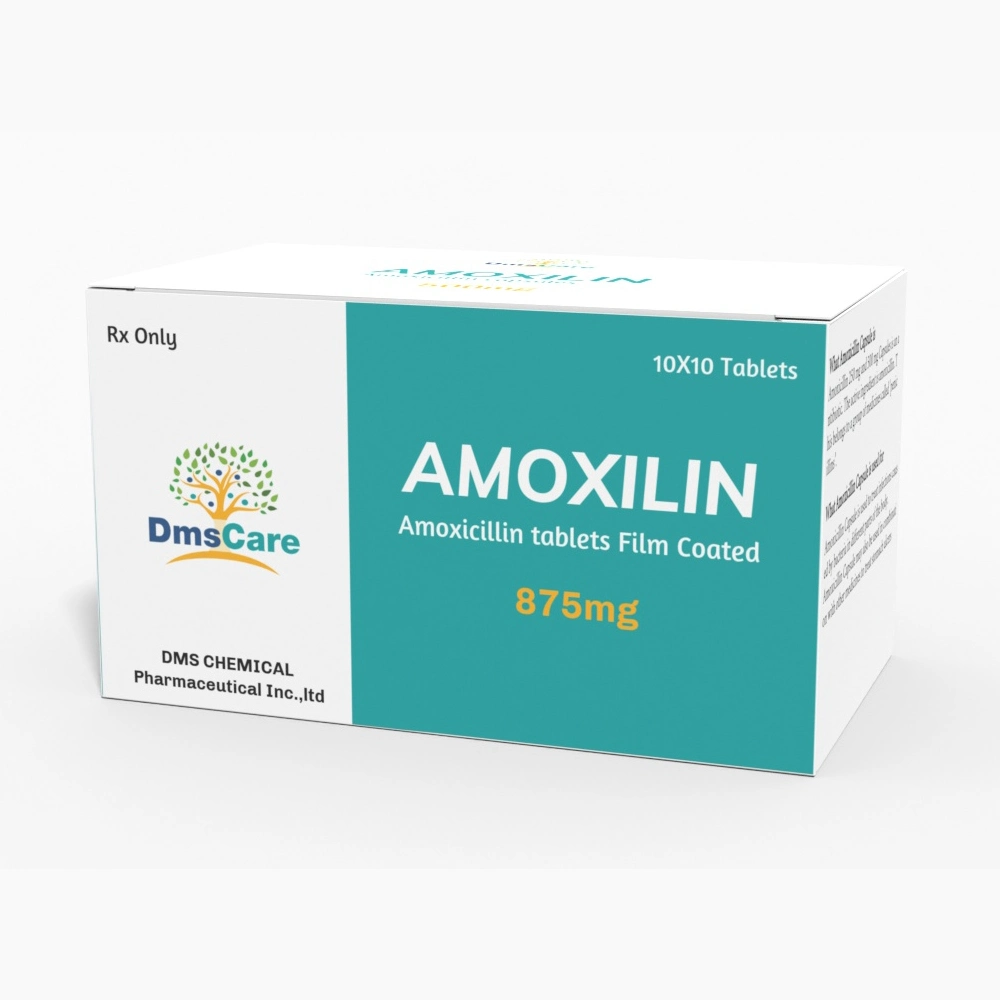 Amoxicillin Film Coated Tablets 875mg Penicillin Antibiotics