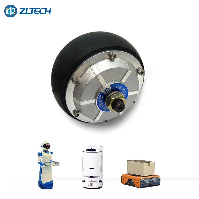 4.5inch Electric 24V 6n. M 300rpm 250W Permanent Magnet Brushless Hub Motor Wheel for Agv