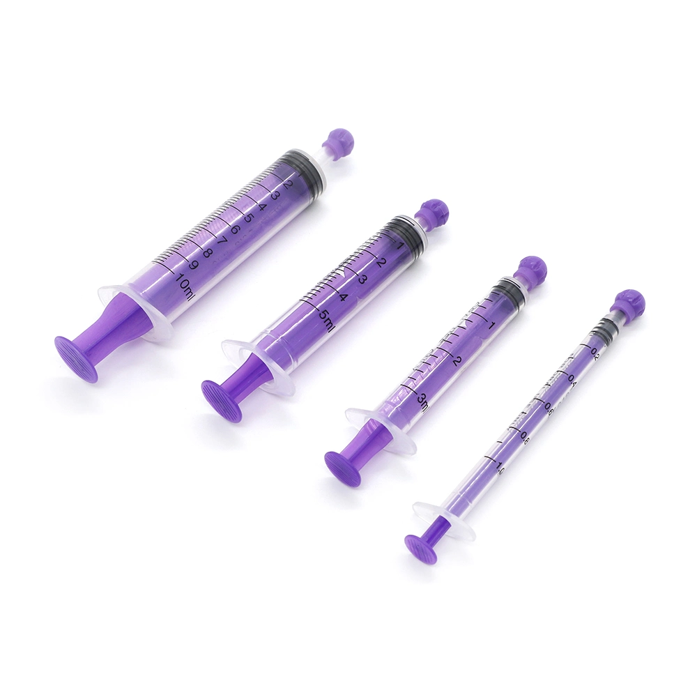 Medical Syringe Manufacture 1ml 3ml 5ml 10ml Colorful Enfit Syringe Feeding Syringe