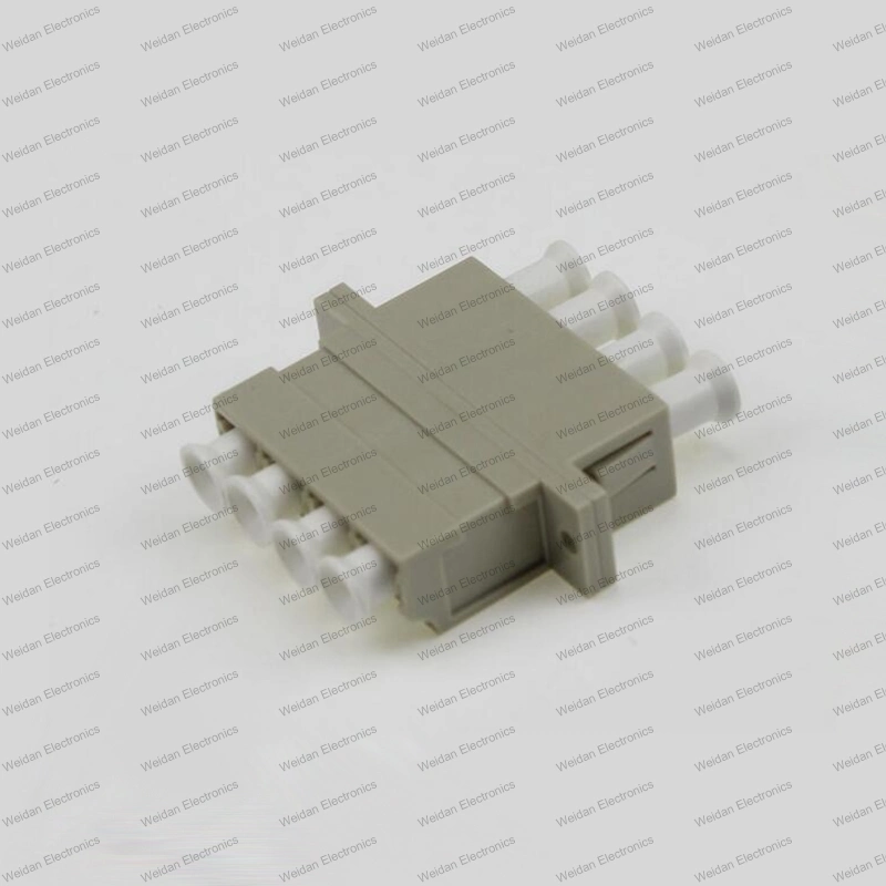 LC Sm/mm/APC/Om3/Om4 4c Symmetrical Optical Fiber Adapter with Ear