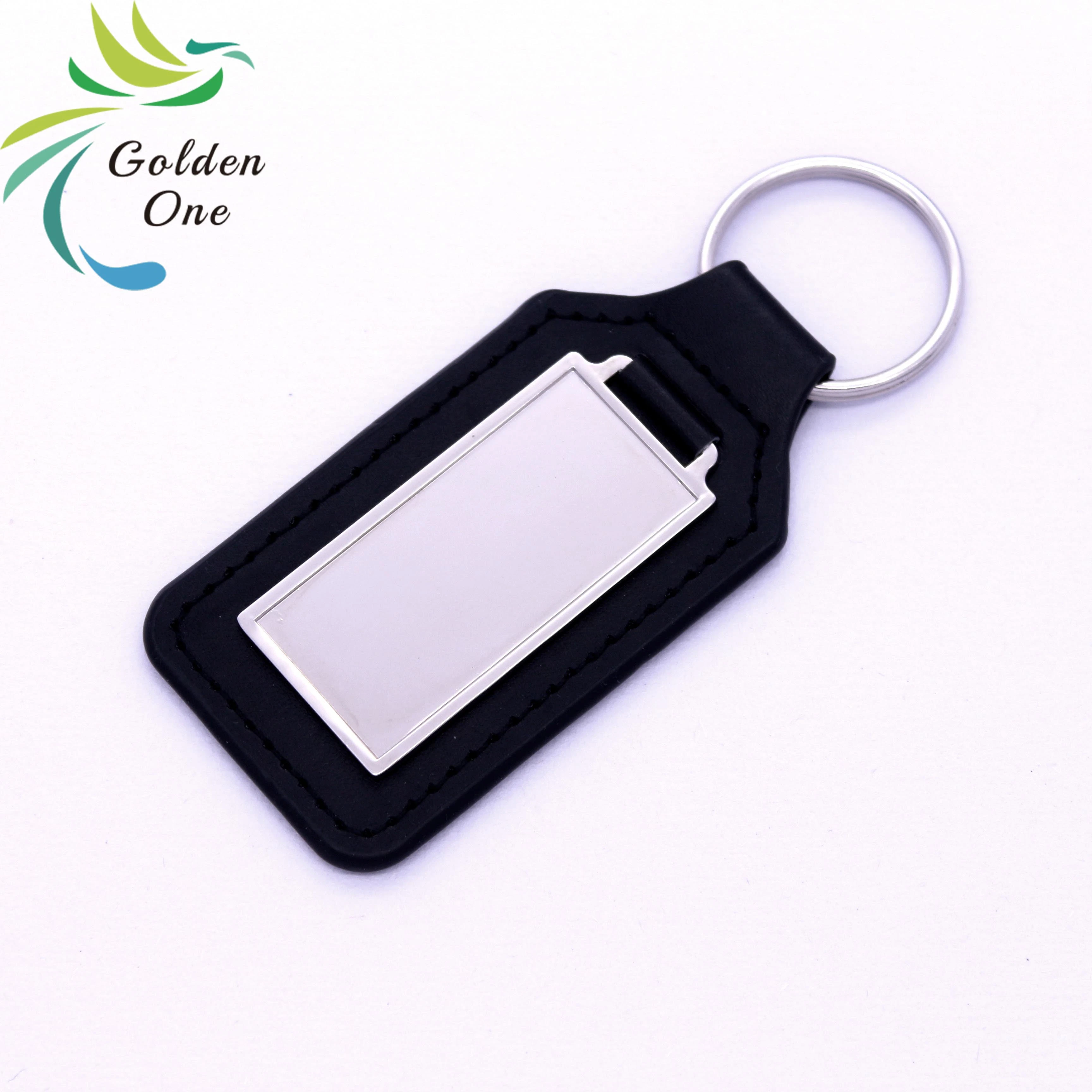 Promoción de diseño de pozo regalo PU cuero Key Ring