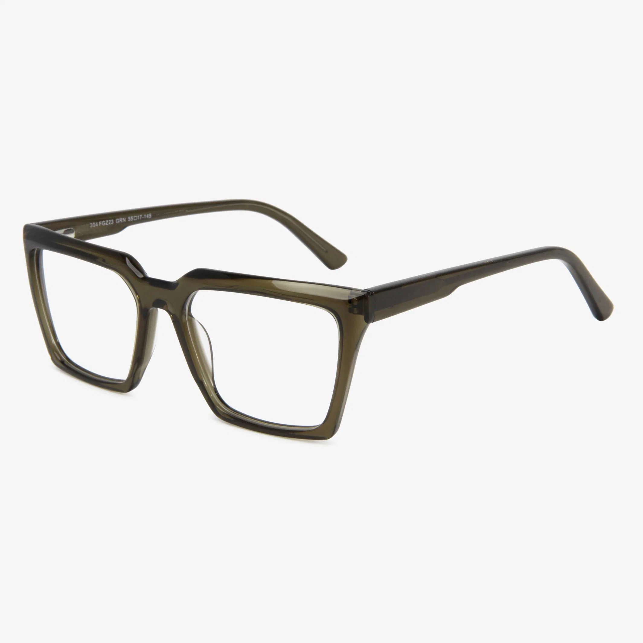 Fashion Slim Square Shape Acetate Eyeglasses Optical Frame for Woman Men