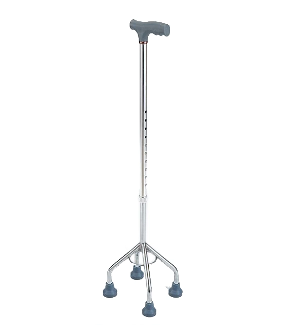 Haut de gamme Aluminium Une jambe Aides à la marche / Béquilles à trois pieds pour personne handicapée.