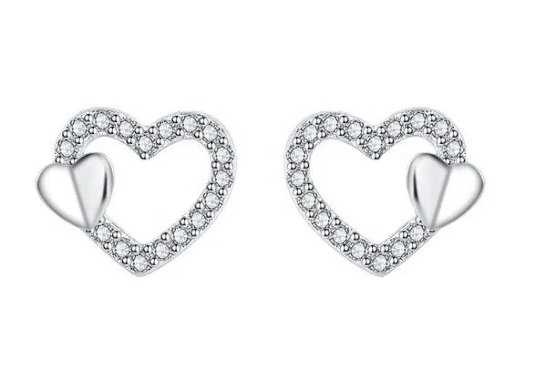 Bijoux Plata Venta de Hotselling Sterling Joyas de plata colgante de corazón Joyería conjunto