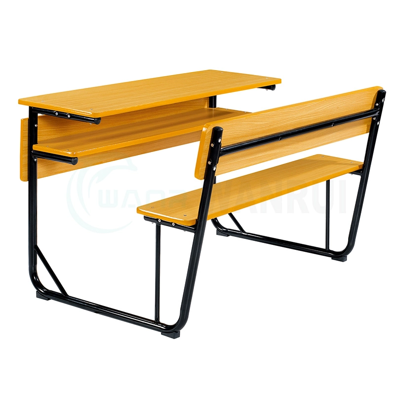 Hot Selling Plastic Foldable Chair Kid Student Furniture Single Classroom Study Desk