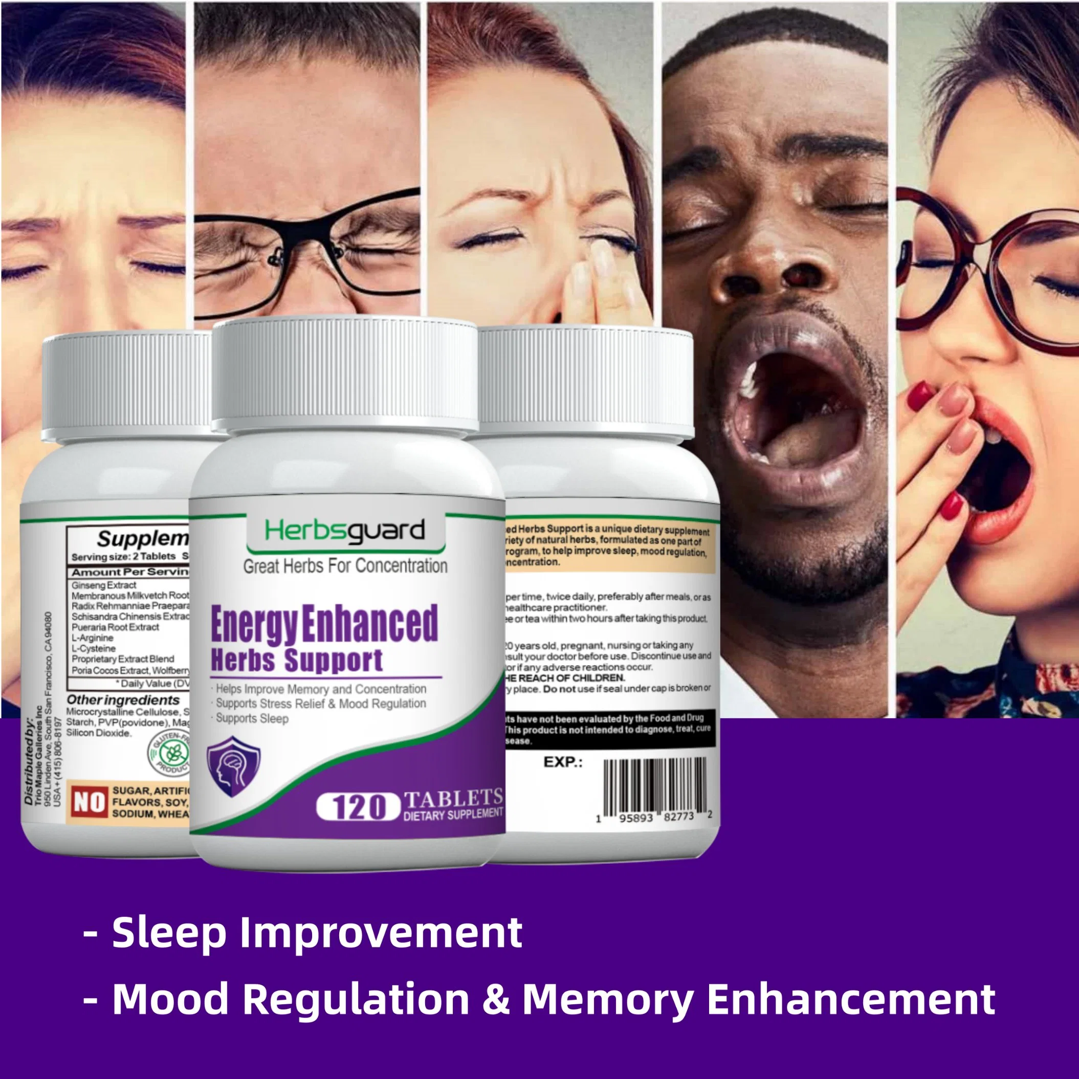 High quality/High cost performance Help Relieve Emotion Increase Energy Herbal Products