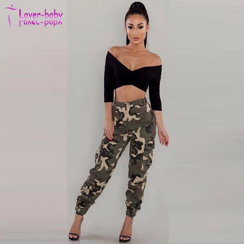 Camouflage Multi-Pocket Slim Pants