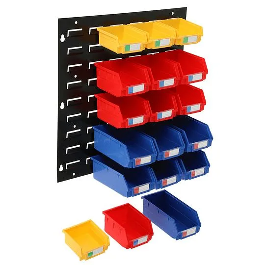 Industrial Large Plastic Tool Parts Stackable Storage Bin for Bults Nuts Hardware