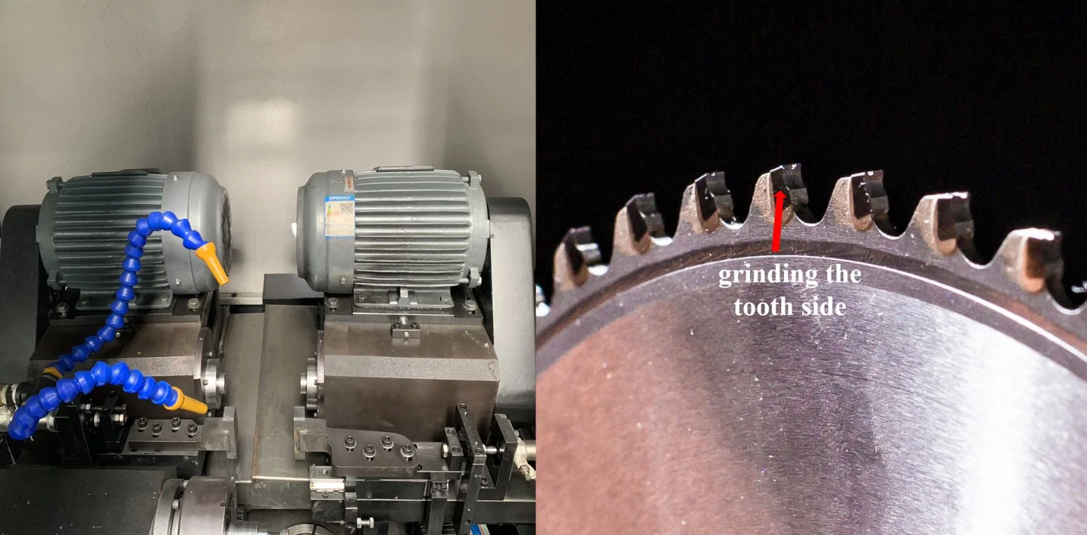 Precisão de corte de metais CNC Ângulo lateral da serra fria máquina de moagem de Afiação