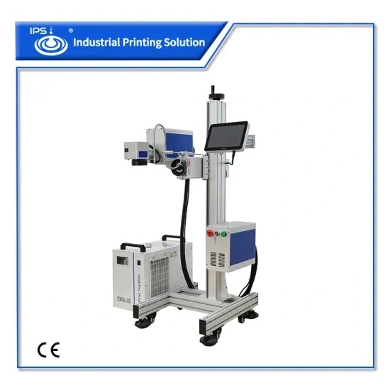 Touch Screen 3W UV Fly Laser Printing Machine for Autocar Parts/Gold Jewellery/Medical Equipment