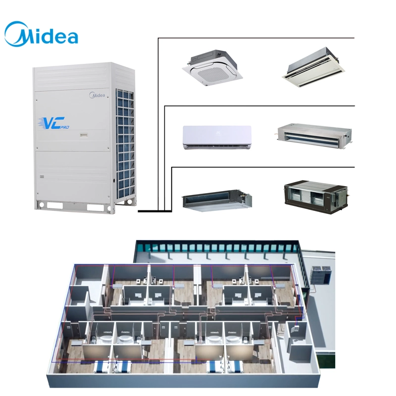 Mide 10HP 28kw Dust-Clean Function Cooling Only Multi Split Air Conditioning Commercial Central Air Conditioners