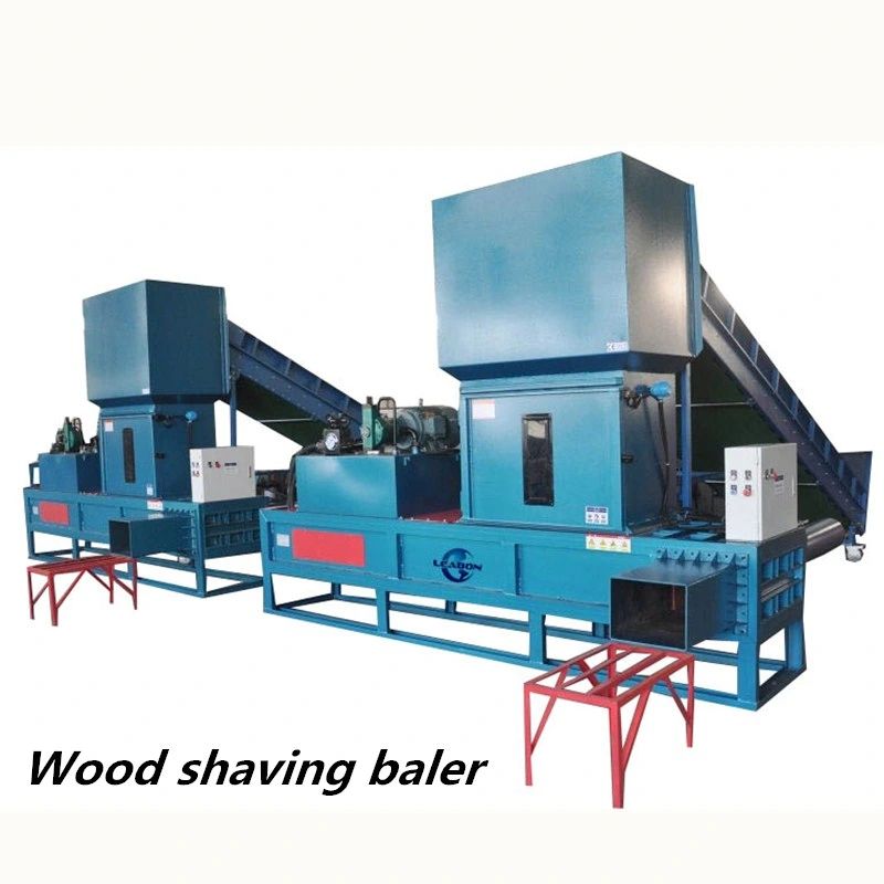 Full Automatic Hydraulic System Wood Sawdust Press Packing Machine Wood Shavings Baler Machine Price for Sale