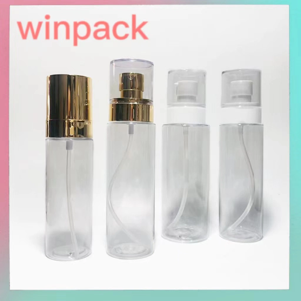 Wholesale/Supplier 100ml Plastic Bottle Aluminum Gold Cap Bottles Skin Care Set