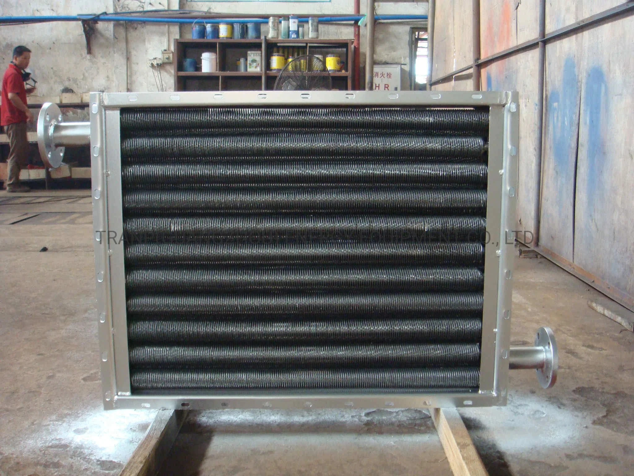 Customized Hot Water to Air Cooling Aluminum Tube Fin Air Heaters Heat Exchanger