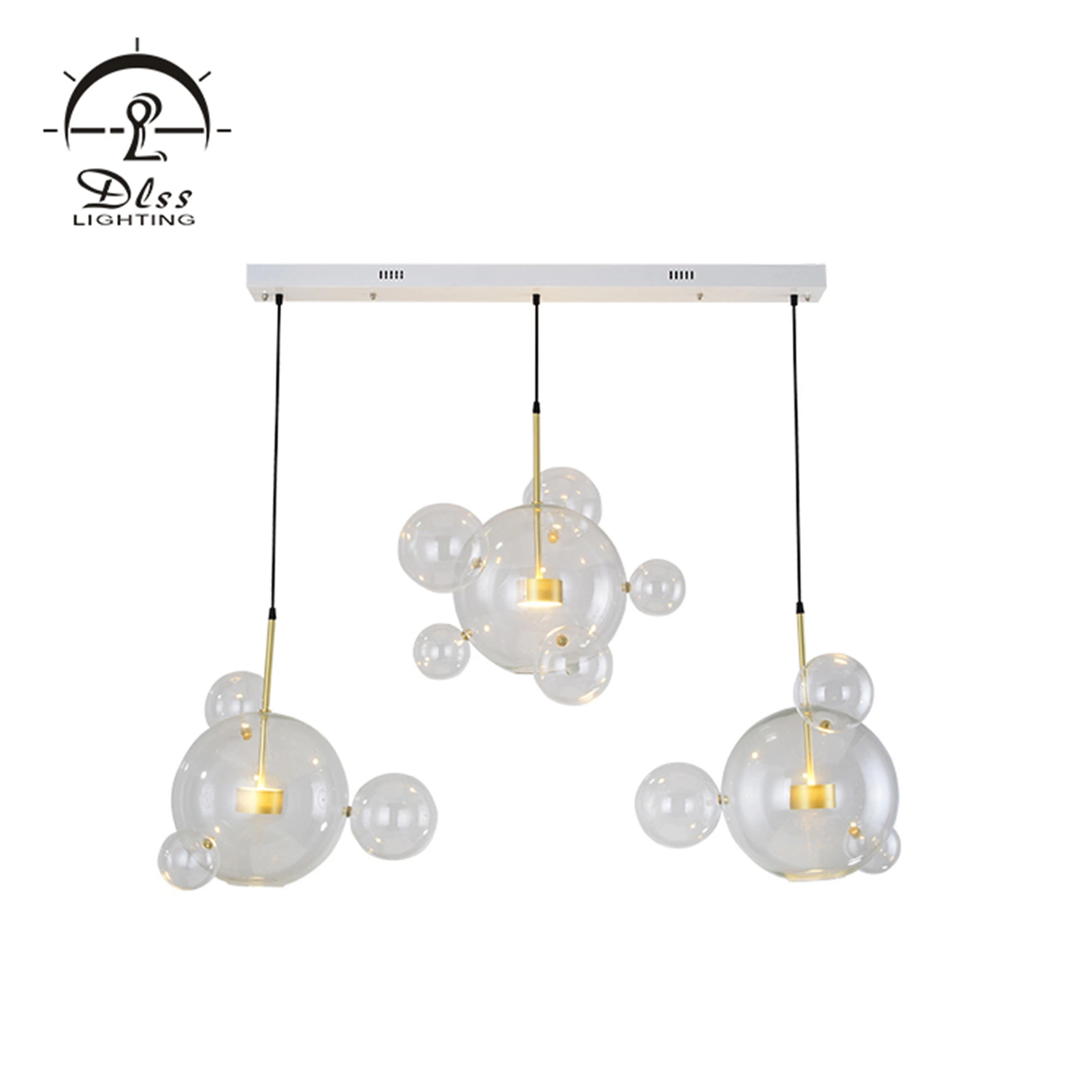 The Lovely Glass LED Chandelier Lamp for Living Room Pendant Light