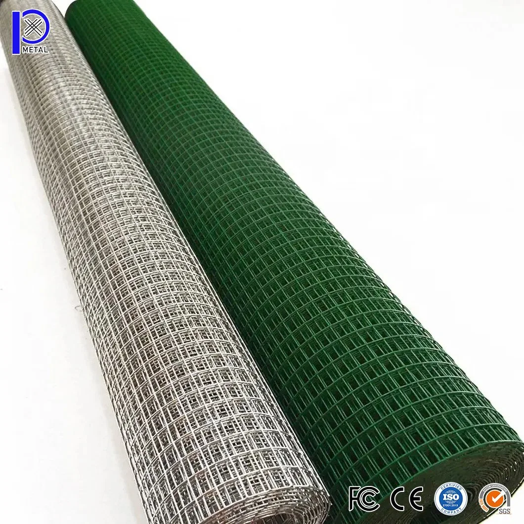 Pengxian 5/8 x 5/8 polegada revestida de PVC Green Wire Mesh China Fornecedores 12 Medidor revestido de PVC Wire Mesh utilizados para Preto Jardim Zoneamento de malha