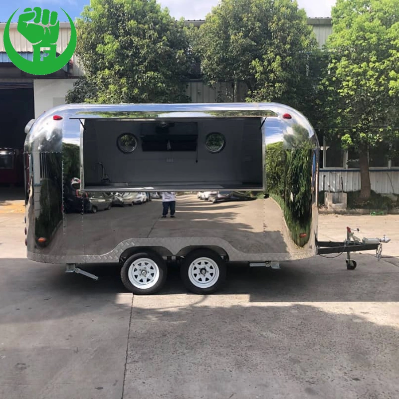 Aluminium Food Trailer Used Food Truck Stainless Steel Material