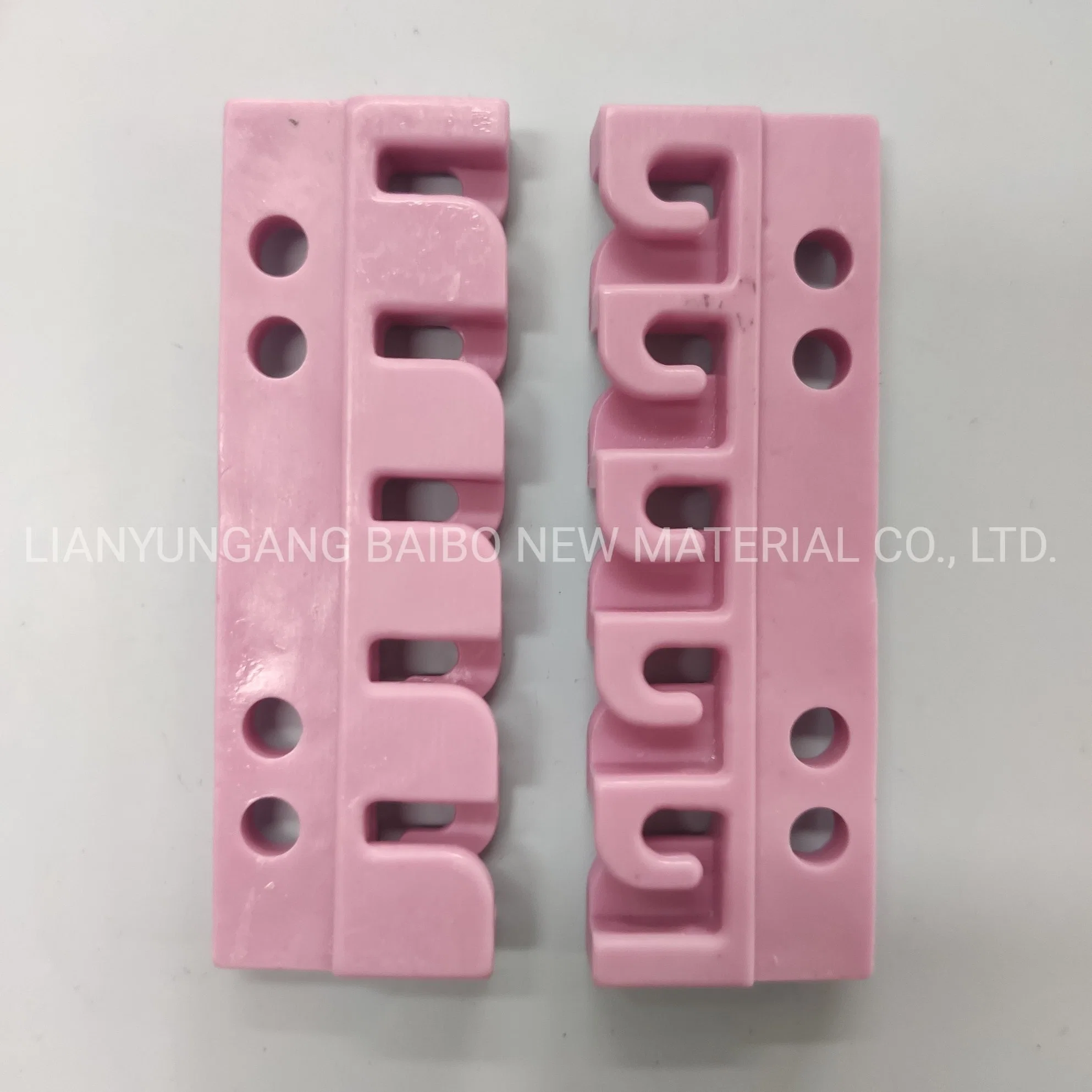 Wear Resistant Pink 95% Alumina Ceramic Yarn Traverse Guides Al2O3 Machinery Hook Parts Textile Used