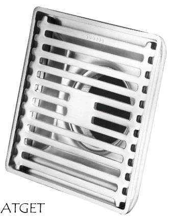 Pd-34182 Bathroom Accessories 100mm*100mm Stainless Steel Floor Drain