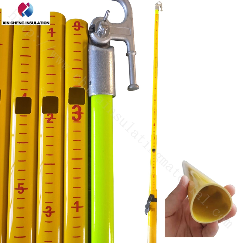 with Scale Fiberglass Insulated Telescopic Triangle Hot Stick/Operating Rod