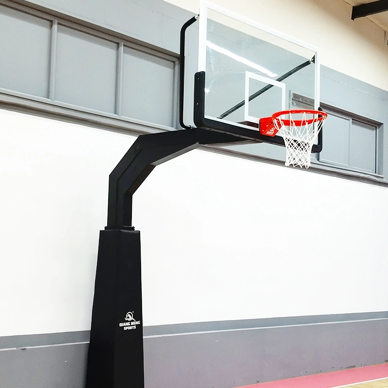 Professional Inground Tempered Glass Backboard 10FT Basketball Hoop Stand for Sale