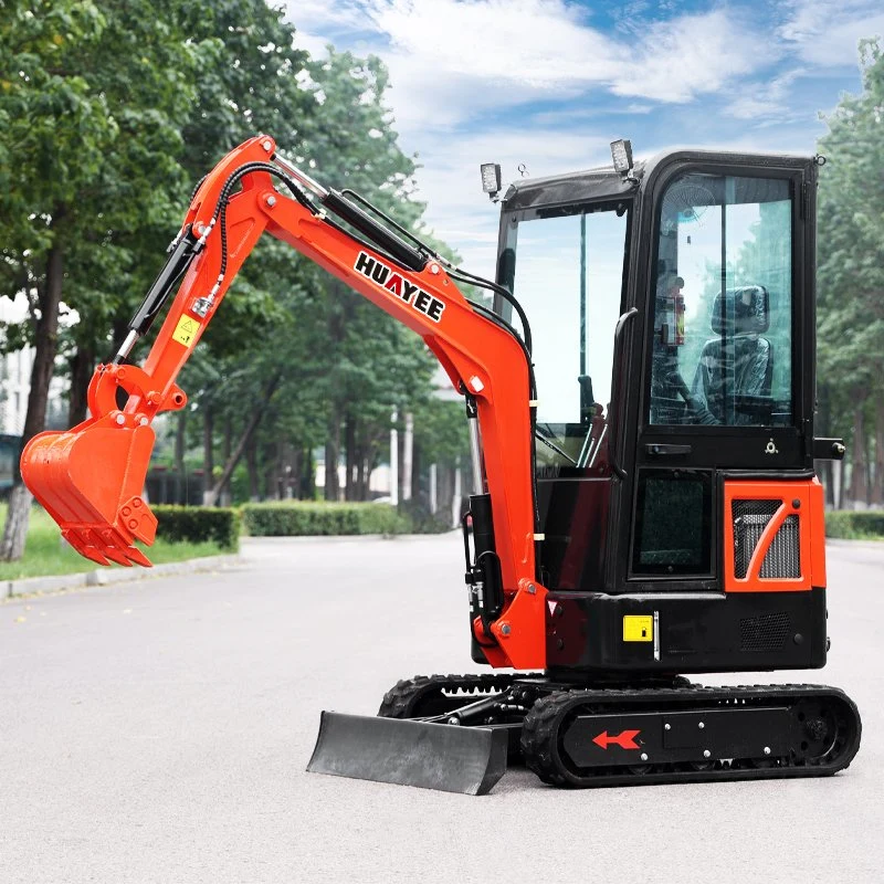 China miniexcavadora cilindro hidráulico Super Micro excavadora de cadenas de 1.6 ton.