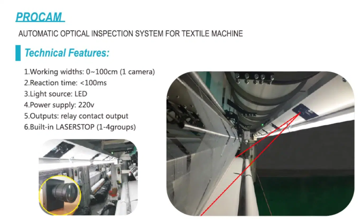 Camera Detection System Used on Warp Knitting Machine