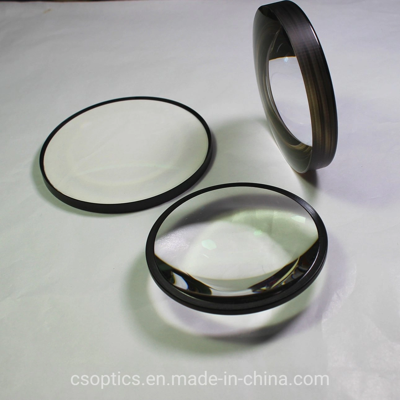 Optical Glass Edge Black Paint Double Convex Lens (M)