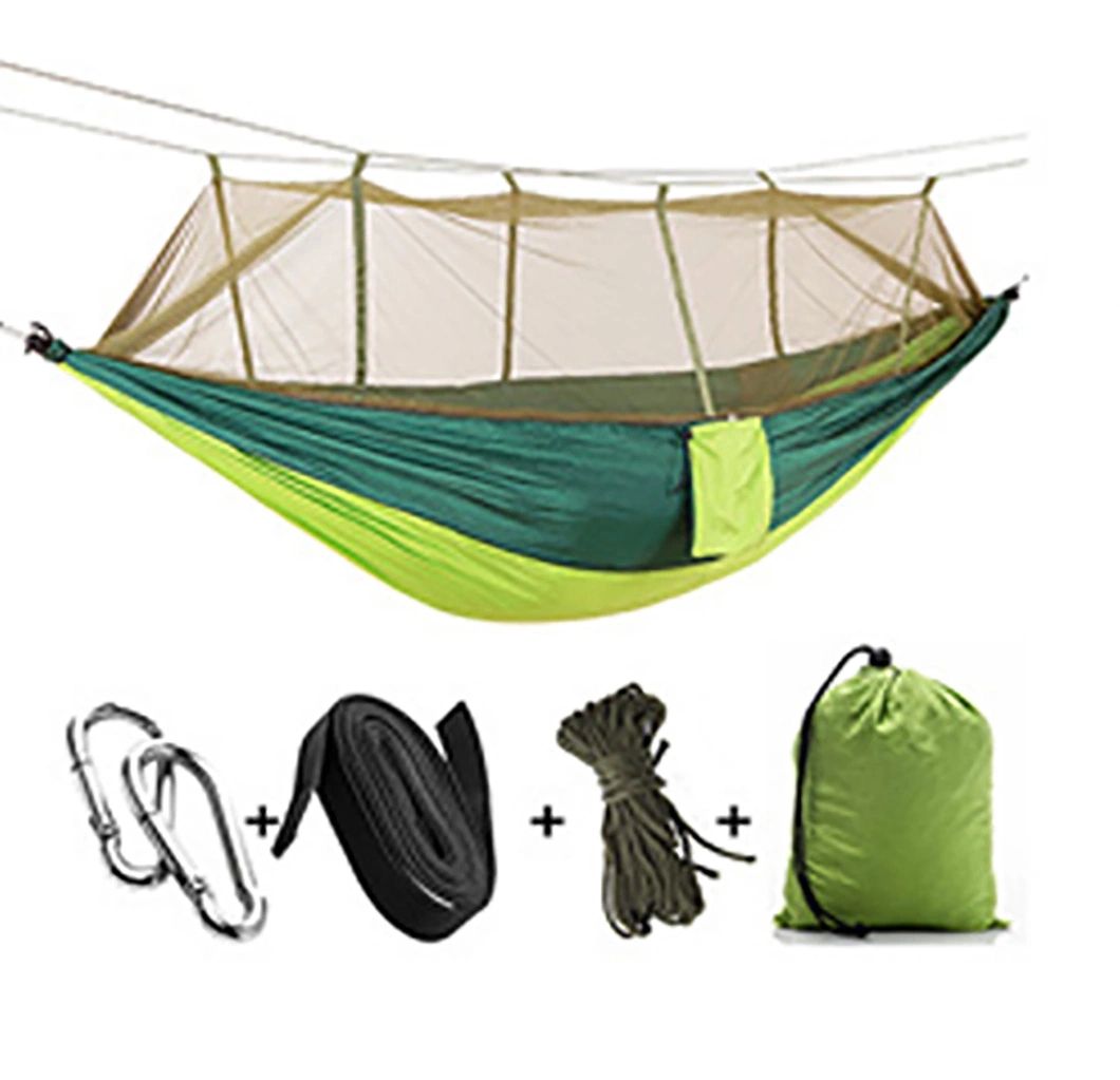 Mosquitera malla Hamaca Camping con Soporte plegable para exterior Comodidad