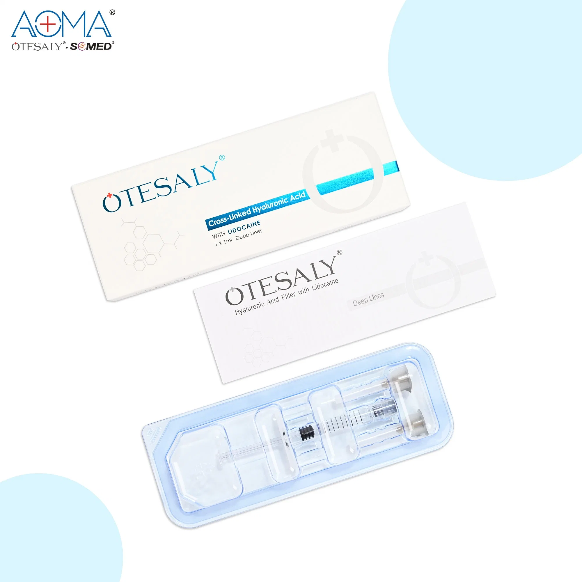 Otesaly 1ml Deep Lines with Lido Anti-Wrinkle Temples Chin Lips Gel Derma Filler