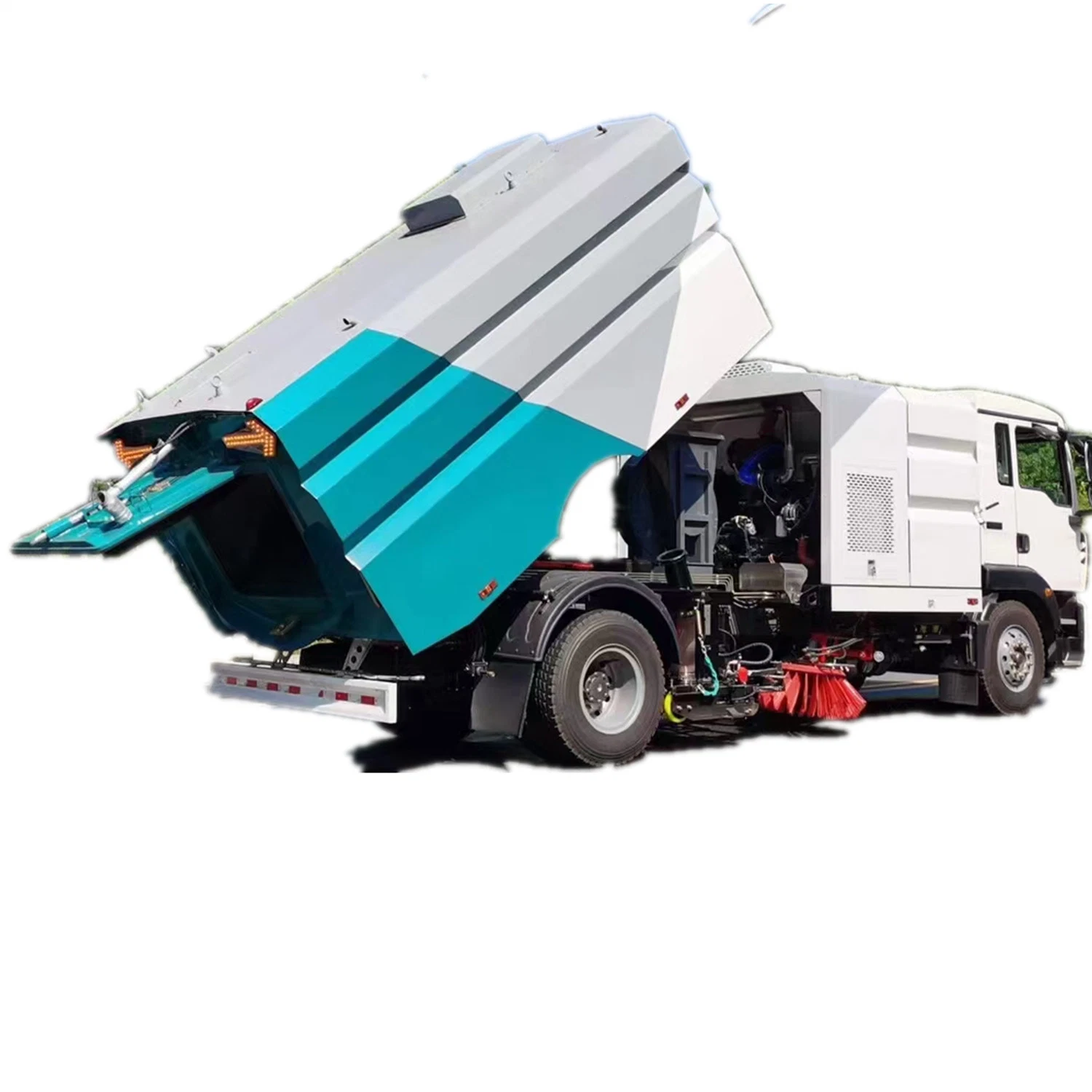 HOWO Vacuum Street Road Sweeper Truck for Street Cleaning Washing and Sweeping