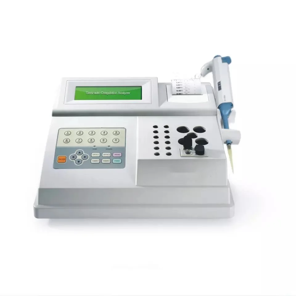 Medical Veterinary Equipment Two Channels Lab Equipment Blood Coagulation Analyzer