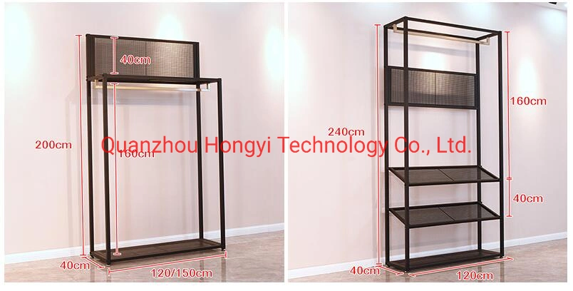 Modern Men&prime; S Clothing Shop Furniture Design Garment Store Cloth Display Stand Clothes Shelf