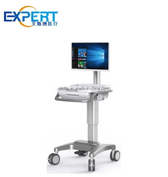 Advanced Doctor Office Ward Computer Medical Rounds Trolley PC Ward Round Trolley