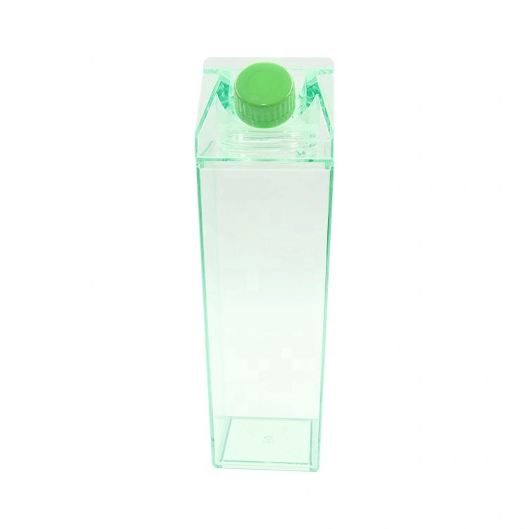 Frasco de sumo portátil para copo de 500 ml com leite escolar Studnets Garrafa de água de plástico transparente para bebidas Cartoon