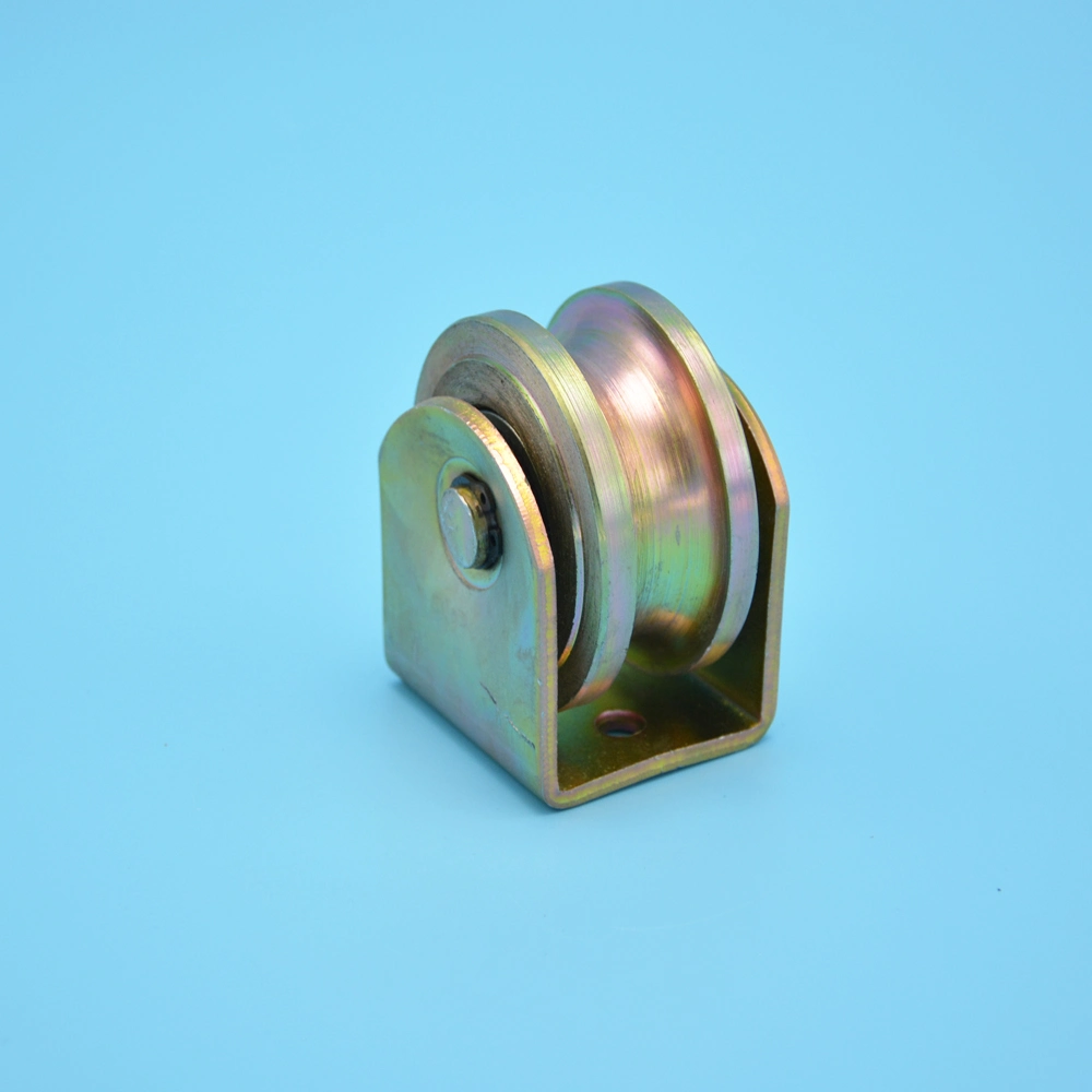 Wholesale/Supplier Double Bearings Metal Door Guide Roller Wheel for Sliding Gate Fence Accessories with U/Y/V Groove