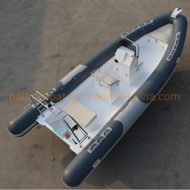 22.3FT 6.8m Inflatable Boat Rescue Boat Hypalon Boat Fiberglass Boat