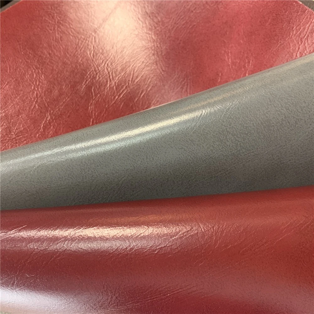 Oil Surface Embossed PVC Leather Fabric for Bags Sofa Chair Furniture