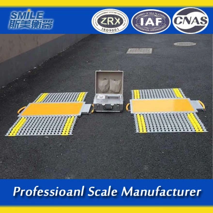 Scs-50 Tons Portable Wheel Axle Weighing Scale in Ground