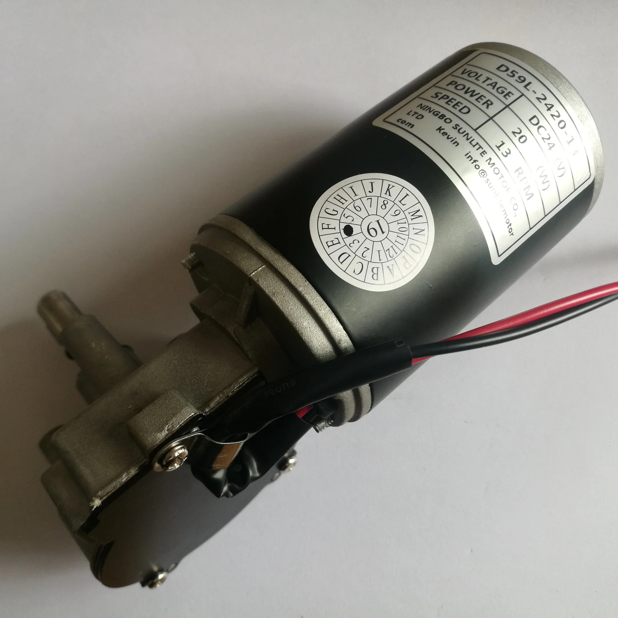 DC 12V 24V Worm Geared Motor for Seniautomatic Wire Feeders High Speed Low Noise Long Lifespan