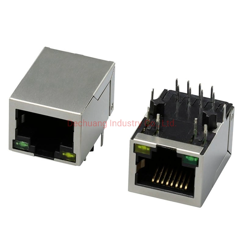 10/100base-T Poe Ethernet Magnetics Socket Adapter Network Female Keystone RJ45 Modular Connector Cat5 CAT6