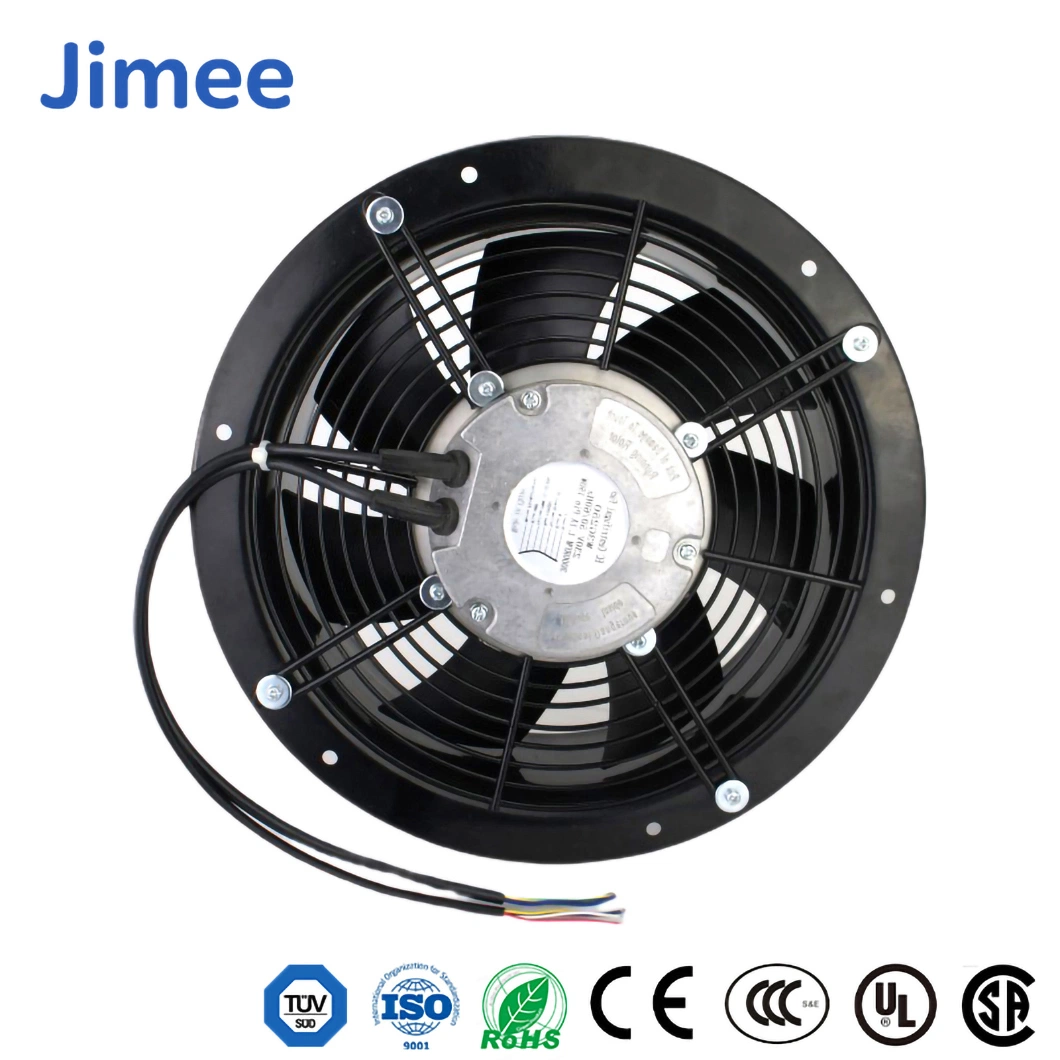 Jimee Motor AC Cross Flow Fan China Inline Axial Exhaust Fans Factory PBT Blade Material Jm22060b2hl 11.0m3/Min Air Flrow AC Axial Blowers Use for Air Cooling