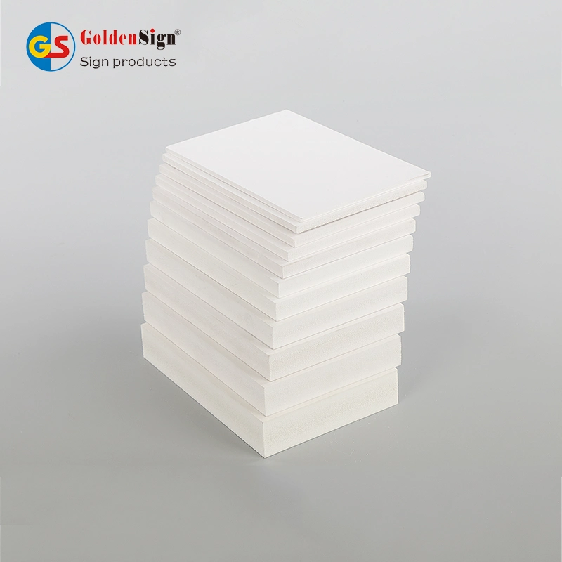 Goldensign Hot Thickness 14mm Wooden PVC Foam Plastic Sheets WPC Foam Board