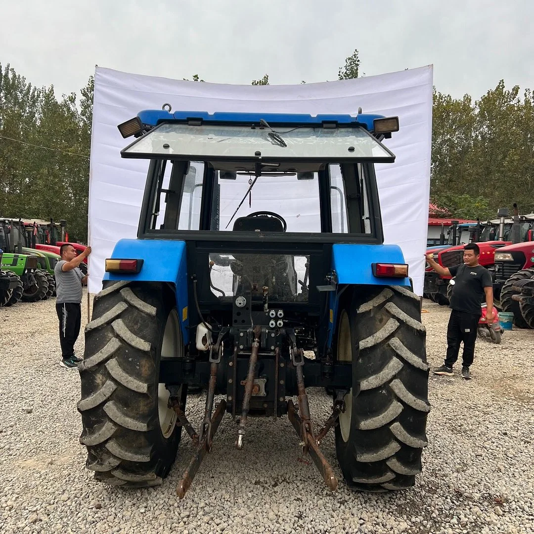 Alimentação directa 80 HP tractor usado New Holland Snh804 tractor agrícola Com cabina