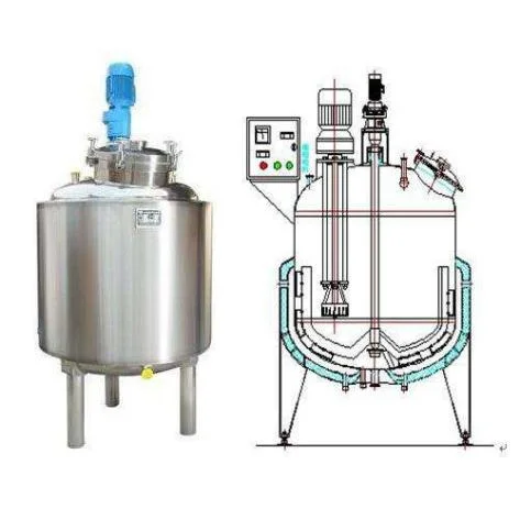 Calefacción eléctrica depósito mezclador de acero inoxidable