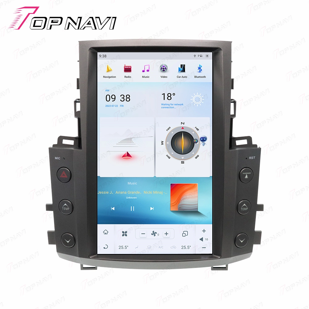 GPS Car Android Video for Lexus Lx570 2007 2008 2009 2010 2011 2012 2013 2014 2015 4+64 GB Car Wireless Speaker Rear Camera View Player