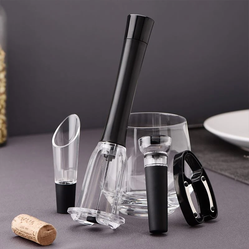 Party and Wine Lover Stopper Aerator Pourer Manual Wine Bottle Opener Set